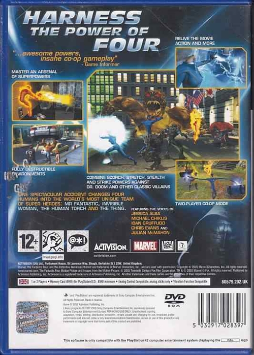 Fantastic Four - PS2 (B Grade) (Genbrug)